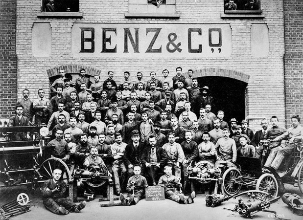 Benz & Cie Arbeiders 1886