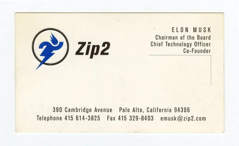 ZIP2 visitekaartje 1996